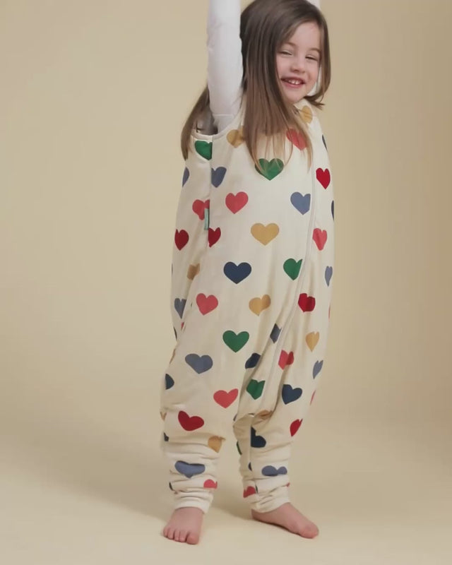 Molis&Co pižama - miegmaišis su kojytėmis TOG 2.5  Hearts