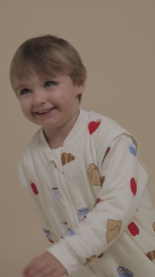 Molis&Co pižama - miegmaišis su rankovėmis, kojytėmis ir atverčiamomis kojinėmis TOG 1  Good morning