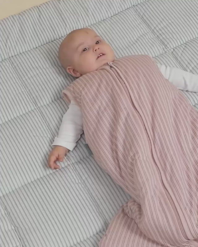 Molis&Co kūdikio miegmaišis TOG 2.5 Navy and Pink Stripes