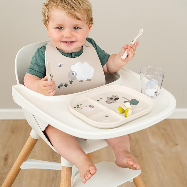 Done by Deer tassikomplekt Nami miniklaas Happy Clouds Papaya, 3 tk.