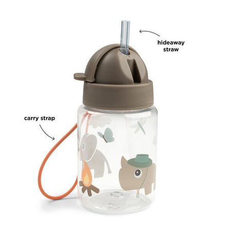 Done by Deer gertuvė su šiaudeliu Tiny Trails Sand, 280 ml
