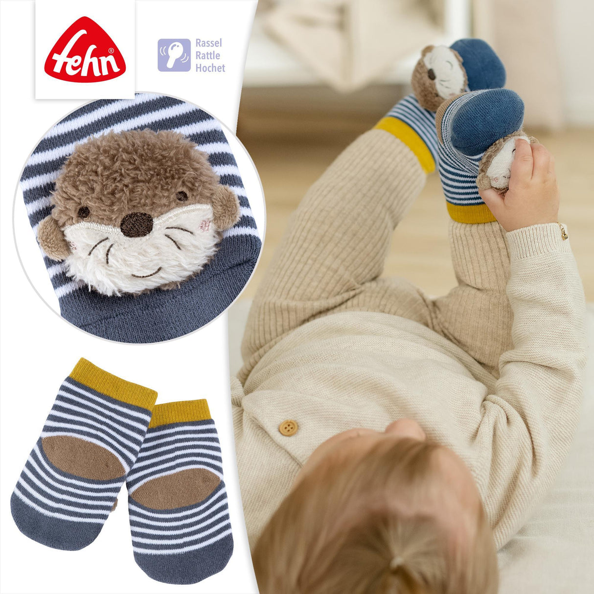 Avaleht › Kingad › Fehn kingad - kõristidega sussid beebile "Koala" 