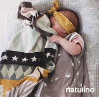 Natulino BabyComfort kahekihiline beebi magamiskott (loomadele hall / valge värv)