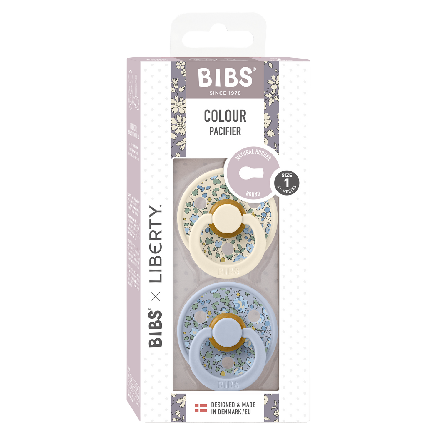 BIBS luti komplekt suurus 1 (0-6 kuud) Liberty Eloise Dusty Blue Mix 