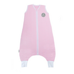 Natulino LITTLE WALKERS kolmekihiline beebi magamiskott Pink Waves / valge