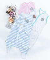 Natulino LITTLE WALKERS kahekihiline beebi magamiskott Animals Grey &amp; White