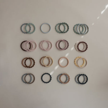 Mushie Chew käevõru komplekt (hall/teras/kivi) 