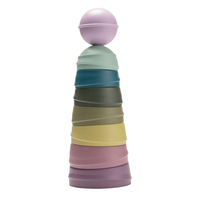 BIBS hariv mänguasja kiiktorn Bright Rainbow 