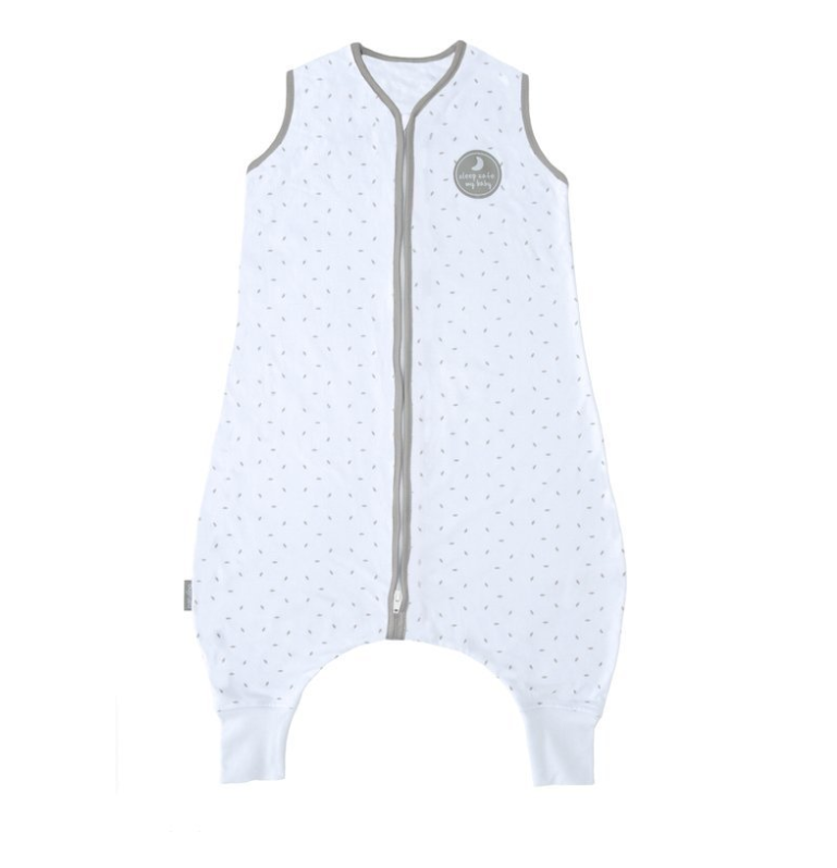 Natulino LITTLE WALKERS kolmekihiline beebi magamiskott White Little Grey Leaves &amp; Warm Grey
