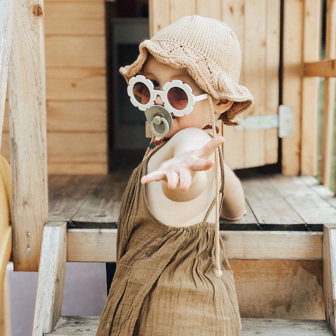 BIBS čiulptukų rinkinys 1 dydis (0 - 6 mėn.)  Honey Bee / Olive (4927872630866)