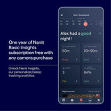 Nanit Pro beebimonitor + põrandaalus mobiilne lapsehoidja alusega, öövalgus ja hingamismonitor