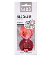 BIBS čiulptukų rinkinys 2 dydis (6 - 18 mėn.) Coral / Ruby (4882999312466)