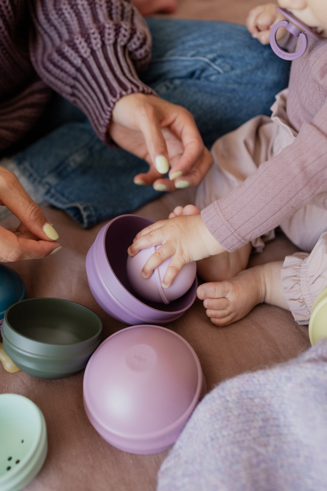 BIBS hariv mänguasja kiiktorn Bright Rainbow 