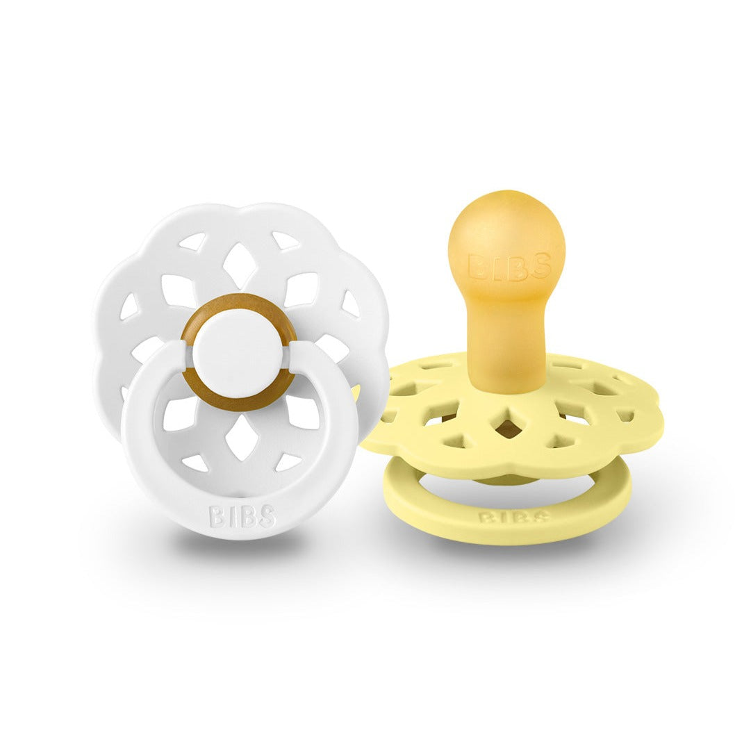 BIBS lutikomplekt suurus 1 (0 - 6 kuud) Boheme White/Sunshine 