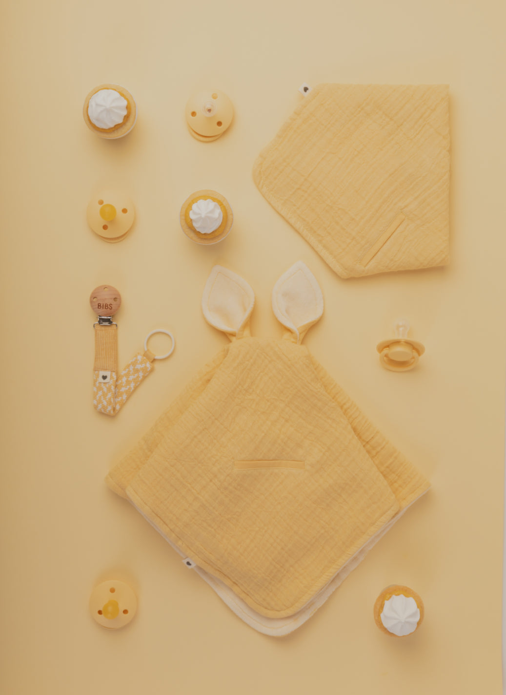 BIBS lutikomplekt 1 suurus (0-6 kuud) Pale Butter/Dusty Pink 