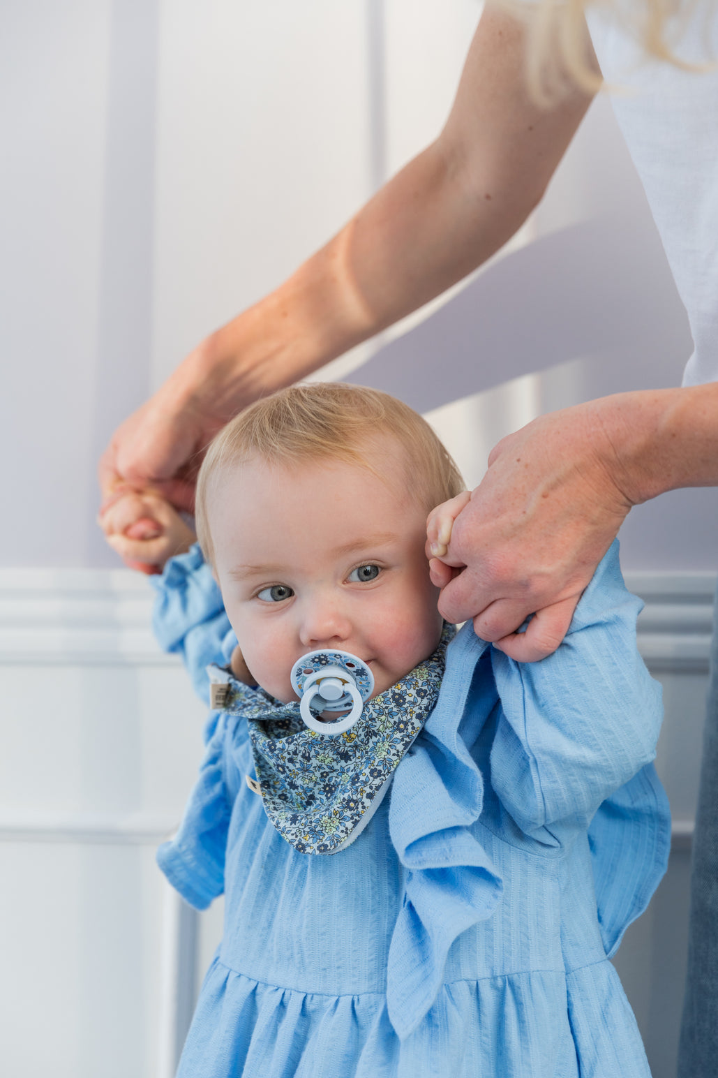 BIBS Liberty Bib Bandana kummeli muru Baby Blue