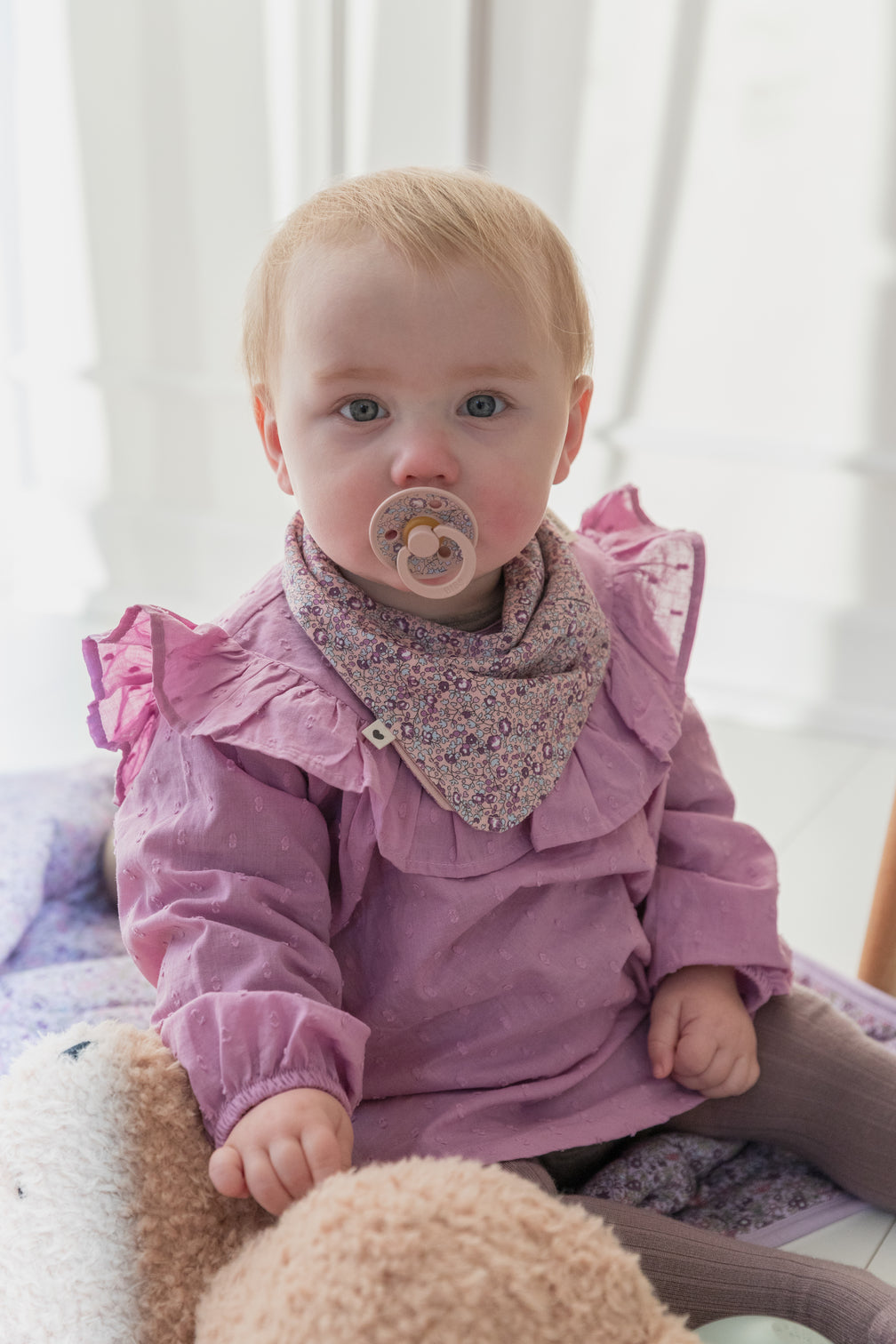 BIBS Liberty Bib Bandana Eloise põsepuna