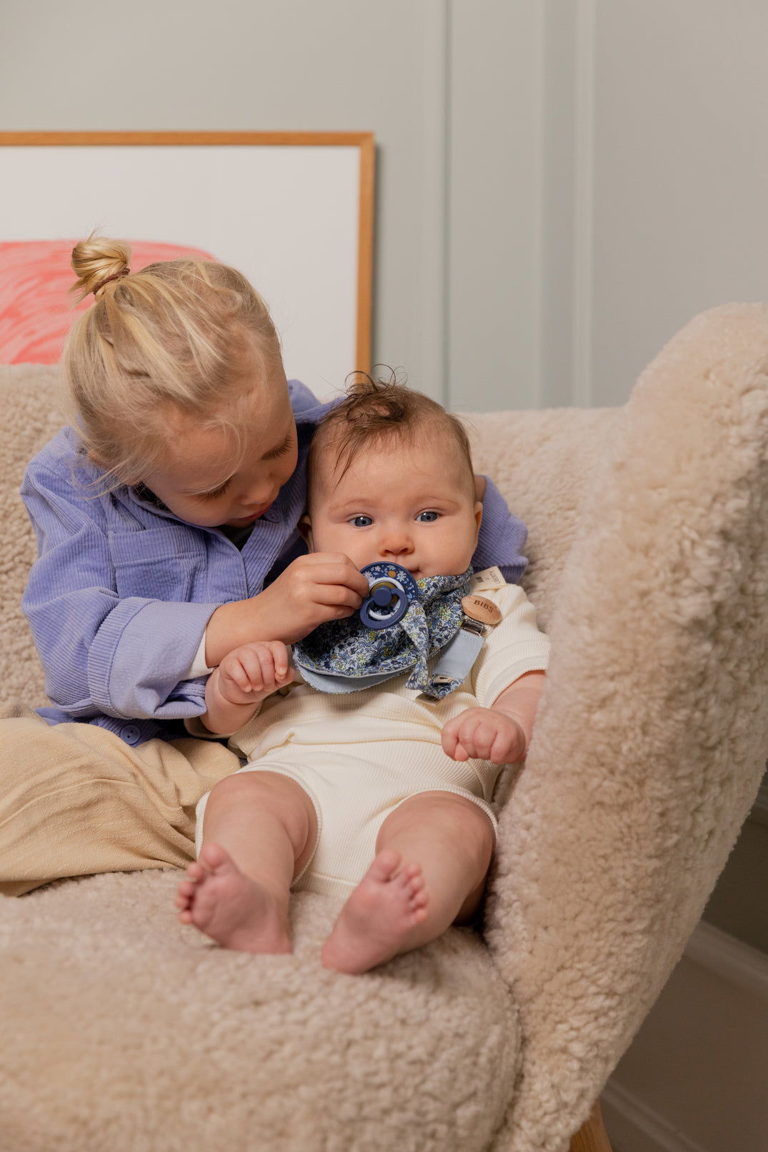 BIBS luti komplekt suurus 1 (0-6 kuud) Liberty Eloise Dusty Blue Mix 