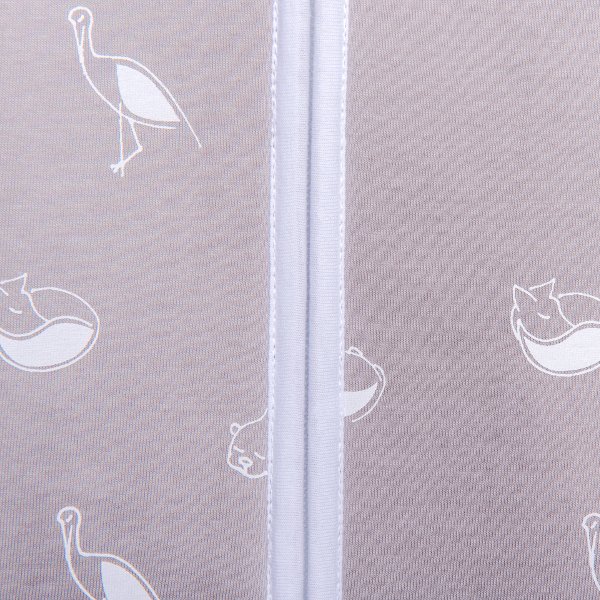 Natulino CosyNites trisluoksnis kūdikio miegmaišis (animals grey / white spalva) (1679141797961)