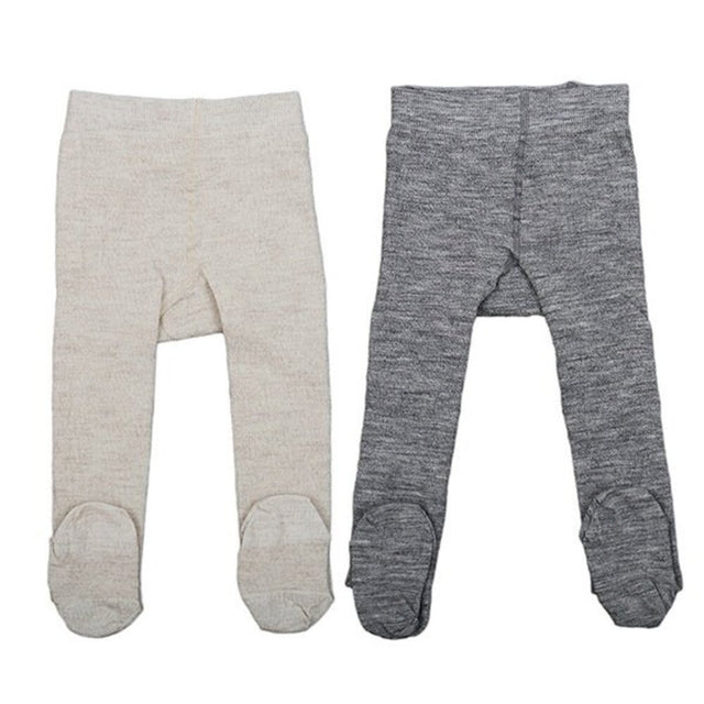 Lorita meriinovillast (hall või kakao) sukkpüksid beebile 
