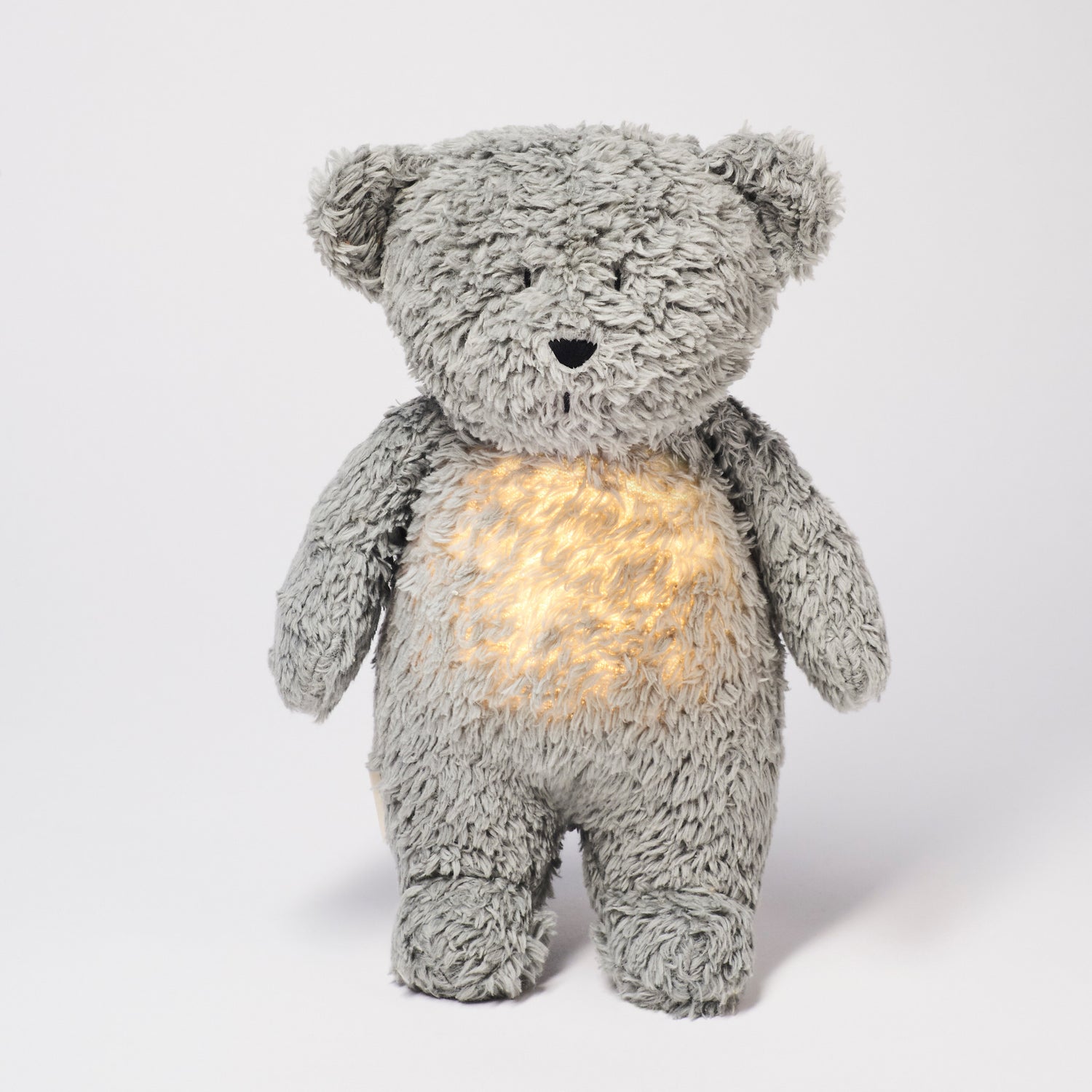 Moonie 2.0 migdukas Organic Humming Bear - Grey su garso įrašymo funkcija