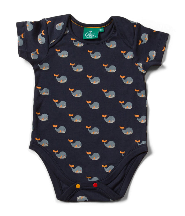 Little Green Radicals Whale Song orgaaniline puuvill 2 tk. liivakotid (3-6 kuud) 