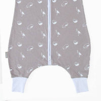 Natulino LITTLE WALKERS kolmekihiline beebi magamiskott Animals Grey &amp; White