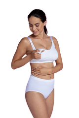 Carriwell besiūlė liemenėlė maitinančioms su įdėklais (balta) / Padded Nursing (2077689937993)
