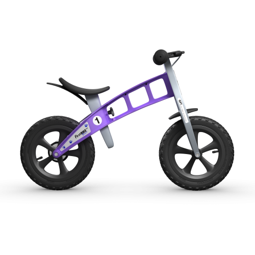 FirstBike balansinis dviratis Cross (pilkas, raudonas, oranžinis, violetinis) (2149063950409)