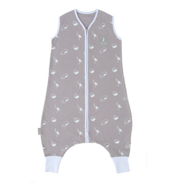 Natulino LITTLE WALKERS ühekihiline beebi magamiskott Animals Grey &amp; White