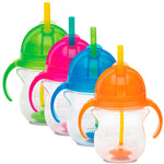 Munchkin gertuvė su rankenomis ir šiaudeliu / Click Lock Tip & Sip Straw Cup 207ml (daug spalvų) (2161542791241)