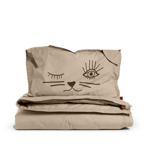 Elodie Details patalynės užvalkalų komplektas "Katinėlis" / "Kindness Cat" (4569693454418)