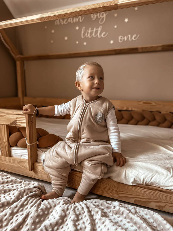 Natulino NATURALS LITTLE WALKERS™ kahekihiline beebi magamiskott GOTS beež