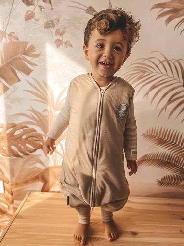 Natulino NATURALS LITTLE WALKERS™ kolmekihiline beebi magamiskott GOTS beež