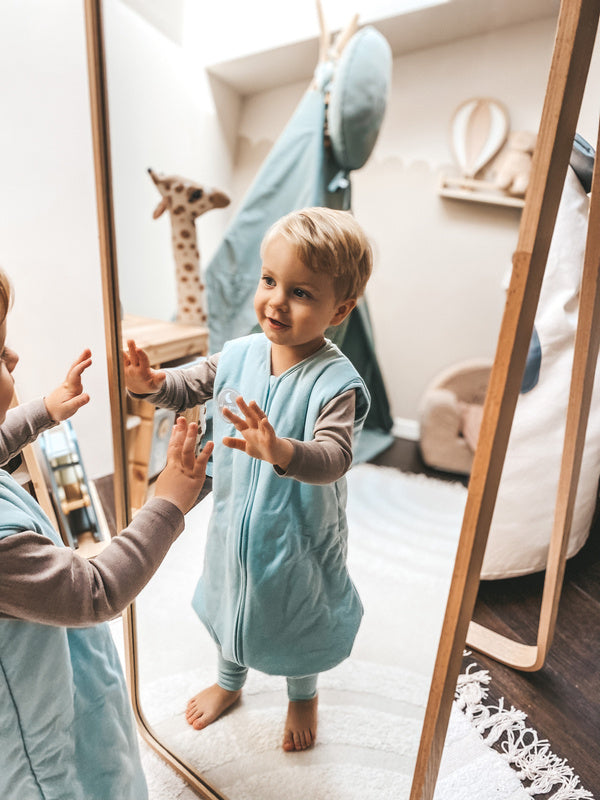 Natulino NATURALS LITTLE WALKERS™ kahekihiline beebi magamiskott GOTS (majoraan)