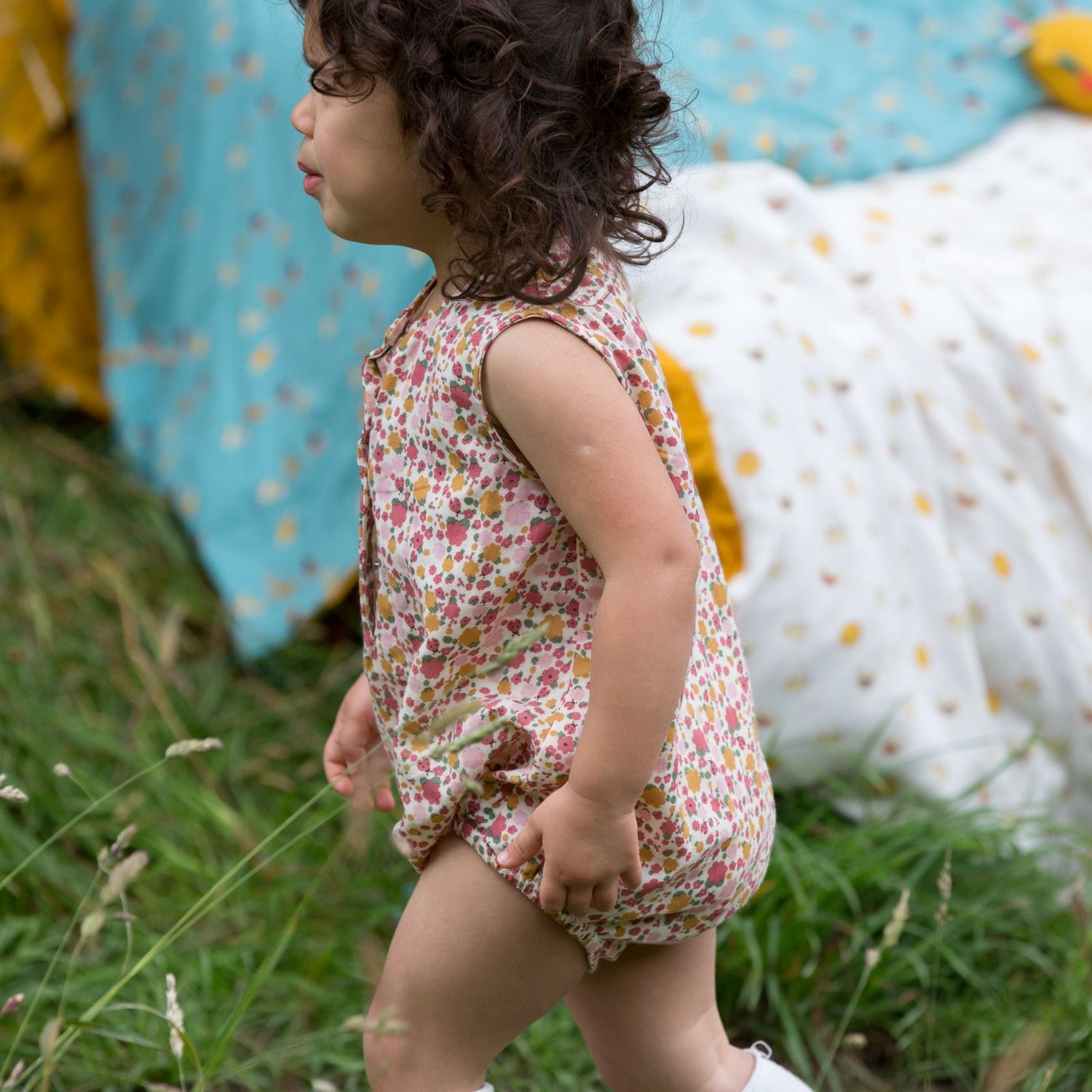 Little Green Radicals Ladybird Days Jumpsuit - beež